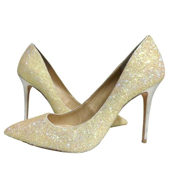 Imagine by Vince Camuto 'Olson' Crystal Embellished Pump, Yellow/ Gold, US 8.5M - Picture 1 of 8